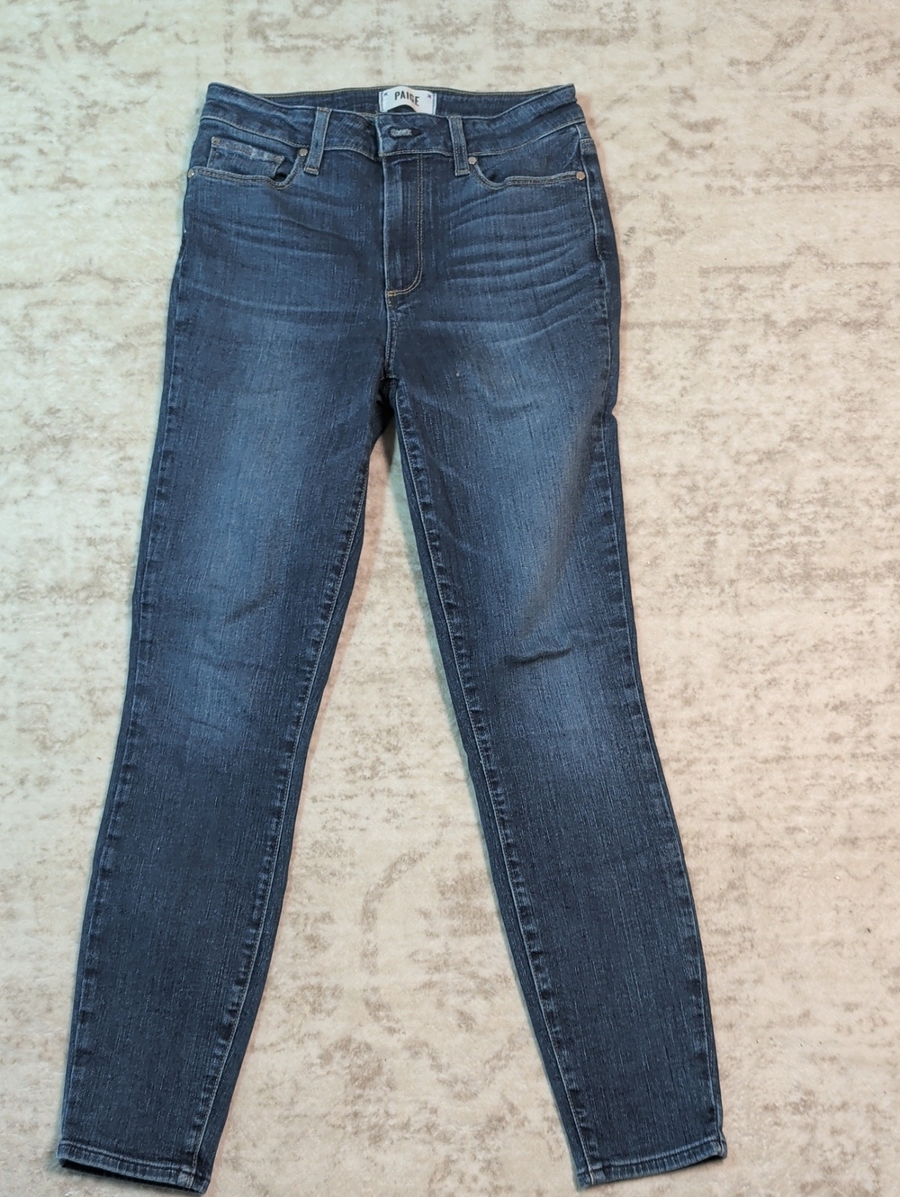 PAIGE Slim High-Rise Skinny Jeans in Indigo Wash